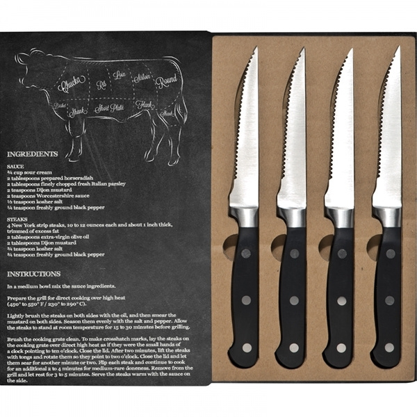 Logo trade corporate gift photo of: Steak knife set LONDON