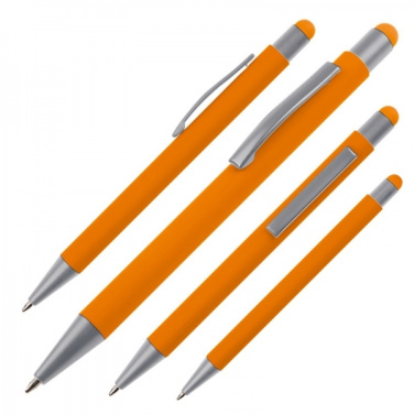 Logotrade advertising product image of: Metal ballpen touch pen soft touch SALT LAKE CITY