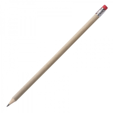Logotrade corporate gift image of: Pencil with eraser HICKORY