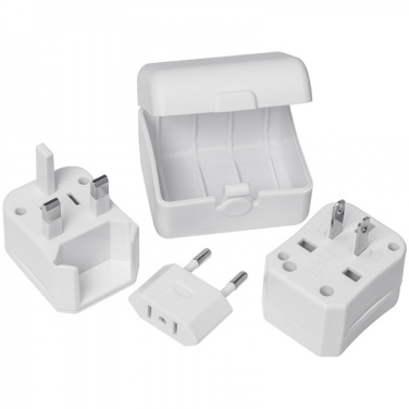 Logotrade promotional gift image of: Travel adapter PERU