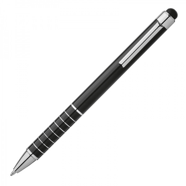 Logo trade promotional item photo of: Metal ballpen with touch pen LUEBO