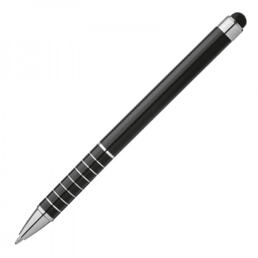 Logo trade corporate gifts picture of: Metal ballpen with touch pen LUEBO