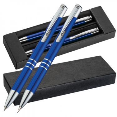 Logotrade promotional giveaway picture of: Metal writing set CLAREMONT