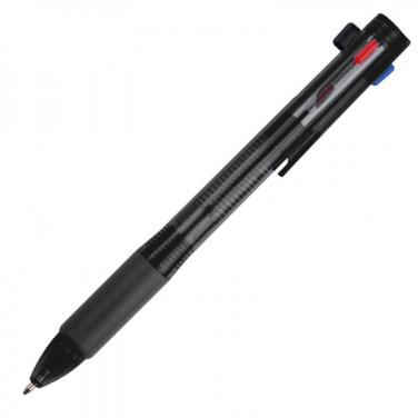 Logo trade promotional gift photo of: Plastic ballpen 4in1 NEAPEL