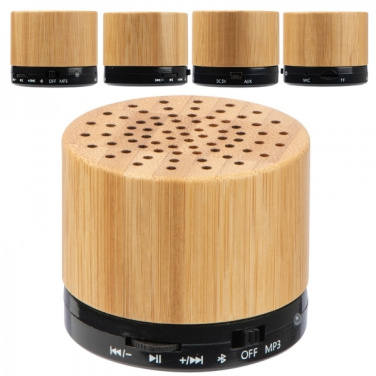 Logotrade promotional giveaway image of: Bamboo bluetooth speaker FLEEDWOOD