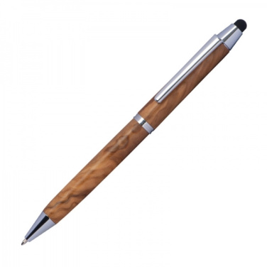 Logo trade promotional products picture of: Wooden ballpen with touch function ERFURT