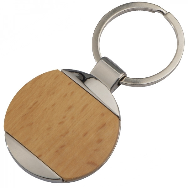Logotrade promotional merchandise picture of: Wooden keyring LANGHAUS