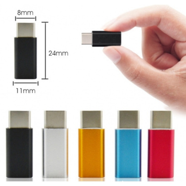 Logo trade promotional giveaways image of: Type-C/micro USB adapter