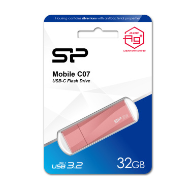 Logo trade promotional gifts image of: PENDRIVE SILICON POWER MOBILE - C07 3.2 32GB