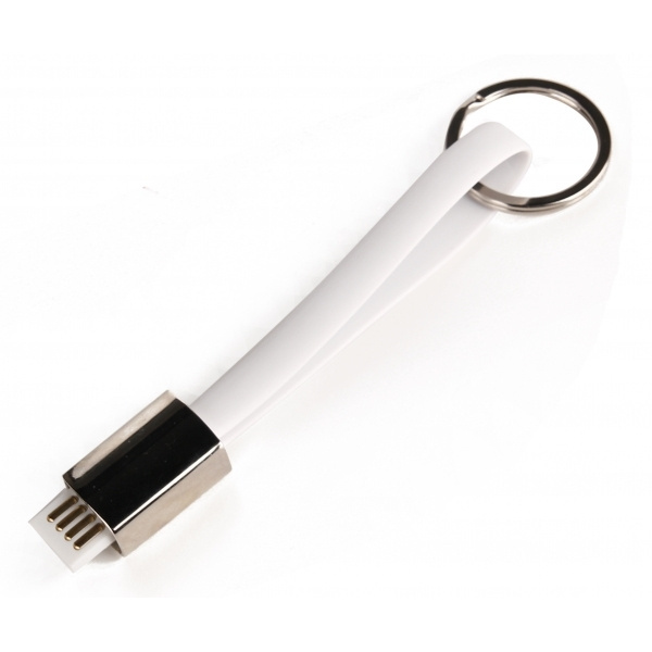 Logotrade advertising product picture of: Data transfer cable and keyring