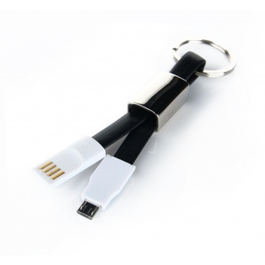 Logotrade promotional product image of: Data transfer cable and keyring