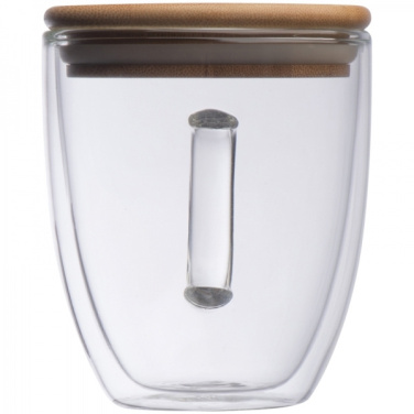 Logotrade corporate gift image of: Double-walled glass cup GERTHE 350 ml
