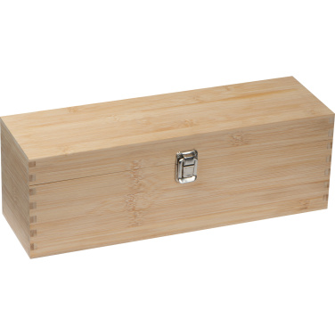Logo trade promotional merchandise image of: Wooden wine box SAINT-ETIENNE
