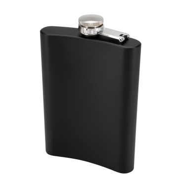 Logo trade business gift photo of: Hip flask OLYMPOS Schwarzwolf