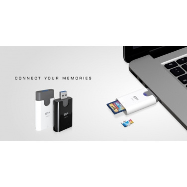 Logotrade promotional giveaway picture of: MicroSD and SD card reader Silicon Power Combo 3.1