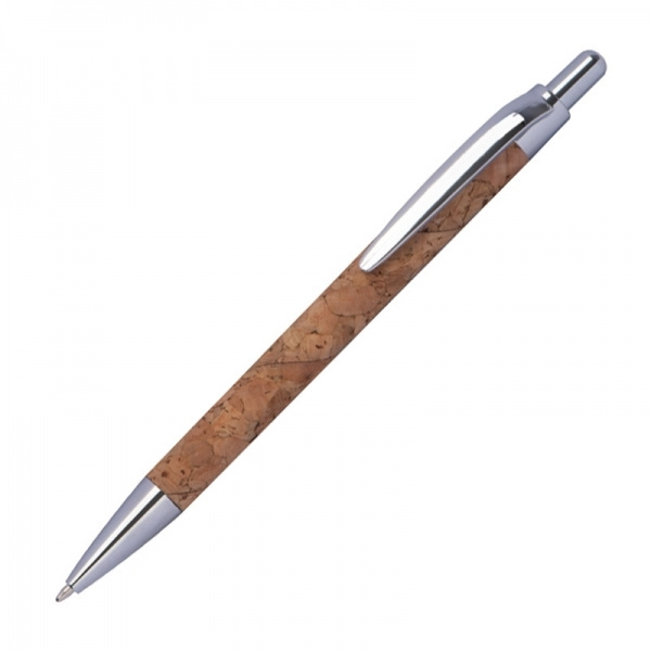 Logo trade promotional merchandise image of: Cork pen KINGSWOOD