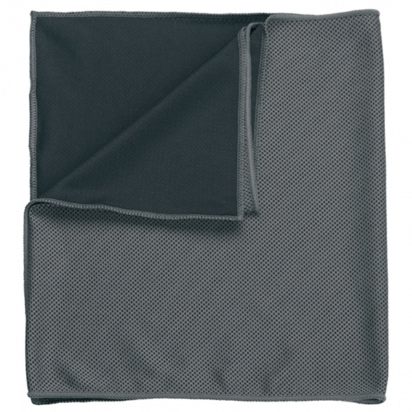 Logo trade promotional giveaways picture of: Towel LANAO Schwarzwolf