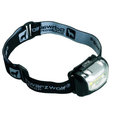Logo trade promotional giveaways image of: Head lamp TRONADOR Schwarzwolf