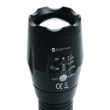 Logo trade corporate gift photo of: Flashlight ANTELAO Schwarzwolf