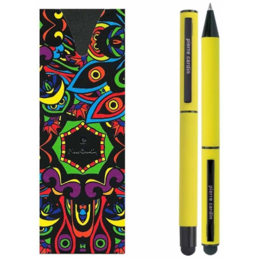 Logotrade promotional gift picture of: Writing set touch pen, soft touch CELEBRATION Pierre Cardin