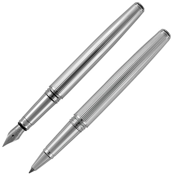 Logo trade corporate gifts picture of: Writing set fountain pen & roller CHRISTOPHE Pierre Cardin