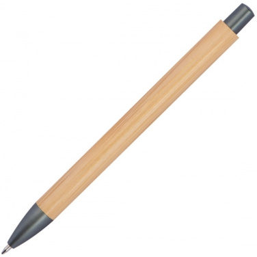 Logo trade promotional merchandise photo of: Bamboo ballpen BERINGEN
