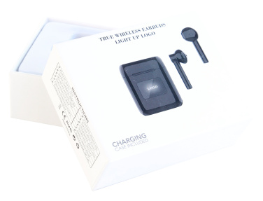 Logotrade corporate gift picture of: Wireless earbuds with light up logo