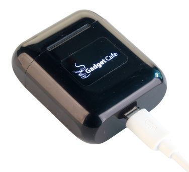 Logo trade advertising products image of: Wireless earbuds with light up logo