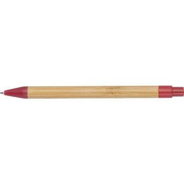 Logo trade promotional merchandise photo of: Wheatstraw and bamboo ballpen HALLE