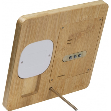 Logotrade advertising products photo of: Bamboo weather station GRANADA