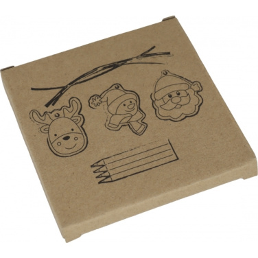 Logo trade business gifts image of: Christmas tree tag painting set DRESDEN