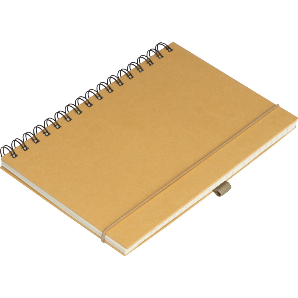 Logo trade promotional merchandise photo of: Cardboard notebook SILKEBORG