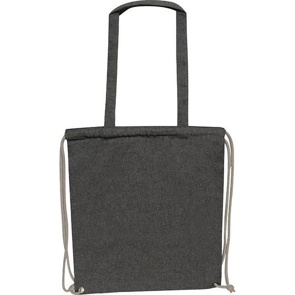 Logo trade promotional merchandise image of: Recycled cotton bag ADDISON