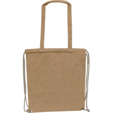 Logo trade promotional giveaway photo of: Recycled cotton bag ADDISON