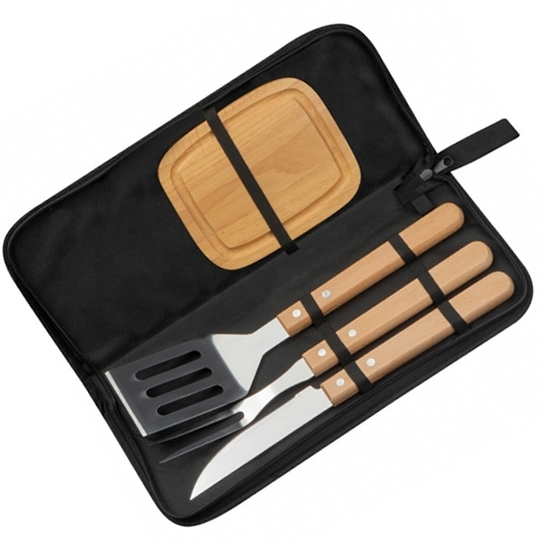 Logo trade promotional item photo of: Barbecue set BELFAST
