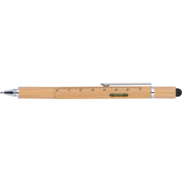 Logo trade promotional merchandise image of: 6in1 multifunctional pen COIMBRA