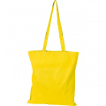 Cotton bag with long handles COPENHAGEN, yellow