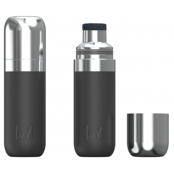 Logotrade corporate gift picture of: Vacuum bottle DINARA Schwarzwolf