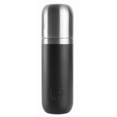 Logo trade corporate gifts image of: Vacuum bottle DINARA Schwarzwolf