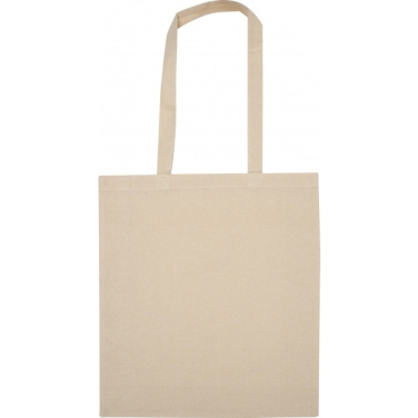 Logo trade promotional giveaways picture of: Organic cotton bag with bottom fold INNSBRUCK