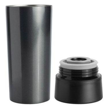 Logo trade corporate gifts image of: Thermo mug ARANSOL 300 ml Schwarzwolf