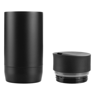 Logo trade promotional giveaway photo of: Thermo mug ADRASAN 240 ml Schwarzwolf