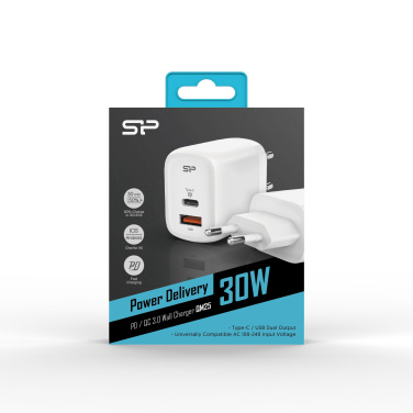 Logo trade promotional giveaway photo of: SILICON POWER fast charger QM25