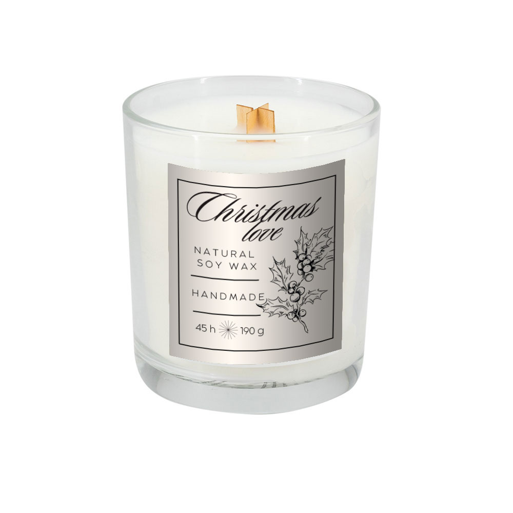 Logo trade promotional giveaways picture of: Soy candle 190g Christmas love