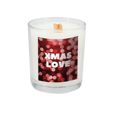 Logo trade advertising products image of: Soy candle 190g Christmas love