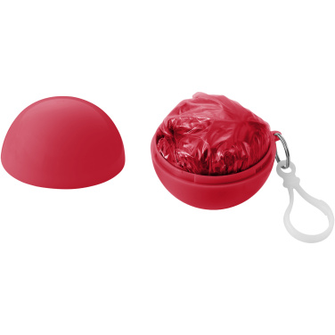 Logo trade business gifts image of: Xina rain poncho in storage ball with keychain