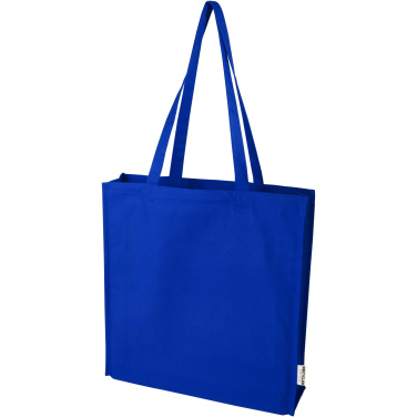 Logo trade advertising products image of: Florida 270 g/m² GRS recycled gusset tote bag 14L