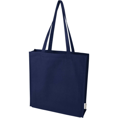 Logotrade promotional merchandise image of: Florida 270 g/m² GRS recycled gusset tote bag 14L