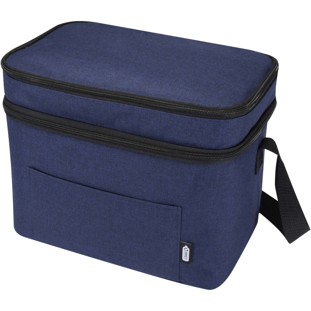 Logo trade business gift photo of: Tundra GRS RPET double compartments cooler bag 13L