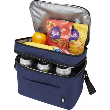 Logo trade promotional giveaways picture of: Tundra GRS RPET double compartments cooler bag 13L